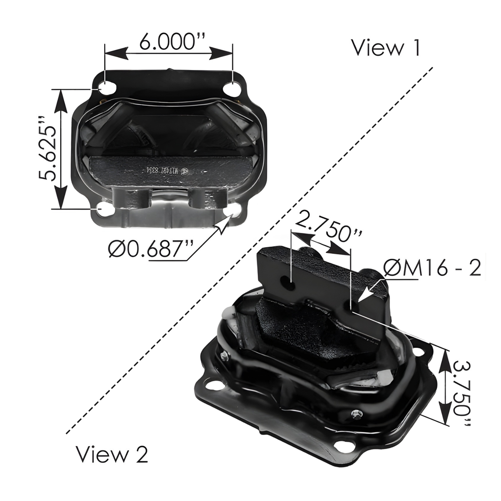Soporte de Motor Kenworth 4A 2T M17497,KENWORTH55504