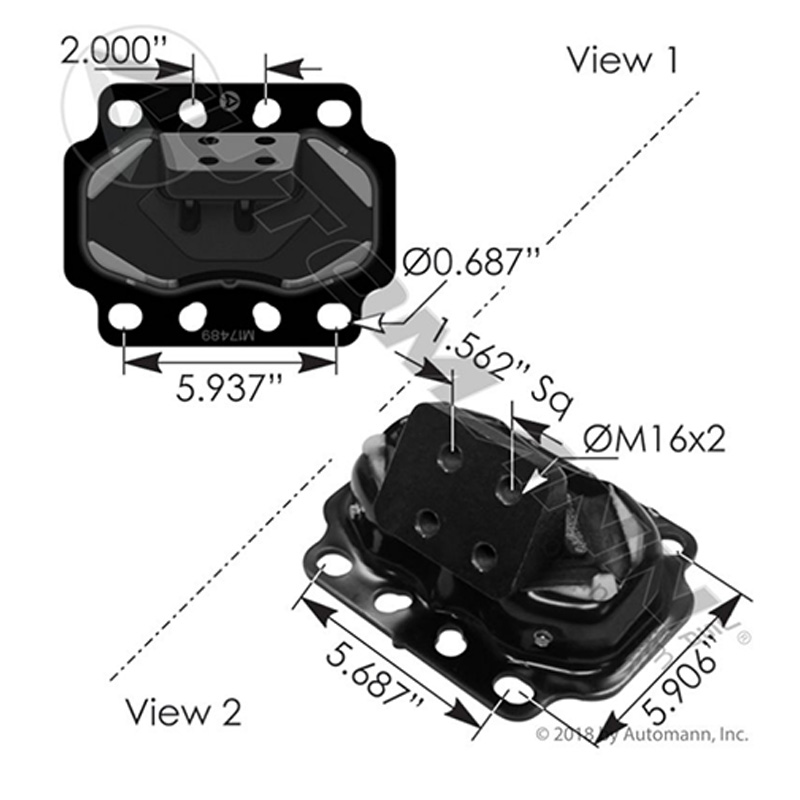 SOPORTE DE MOTOR KENWORTH PACCAR R K21008