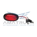 PLAFON OVALADO ROJO GROTE 2"LED C/ARO