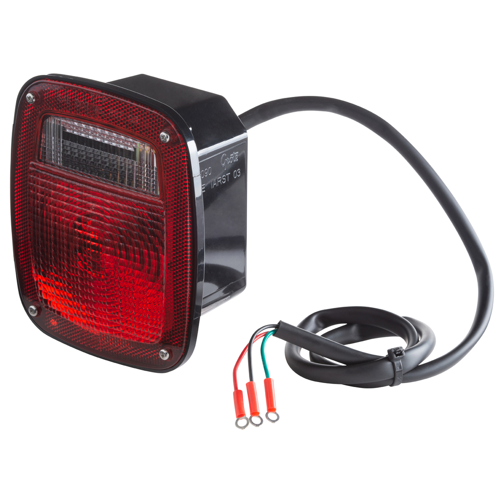 Calavera Stop Cuadrada Roja Tipo Jeep Grote 50992