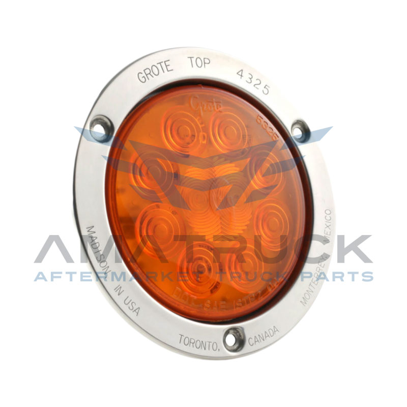 PLAFON REDONDO 4" AMBAR GROTE  C/ARO AI