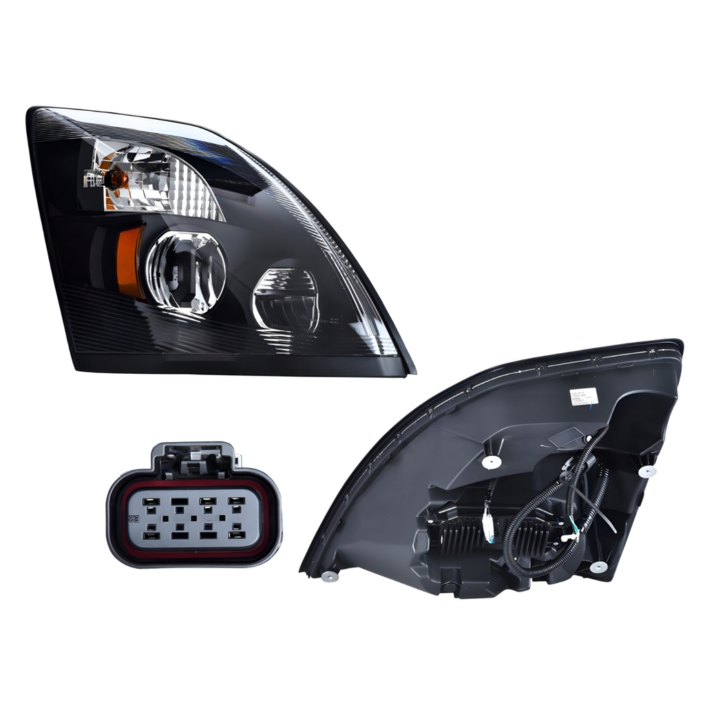 Faro Derecho Volvo VNL 15-16 con LED Depo 019-3215-04