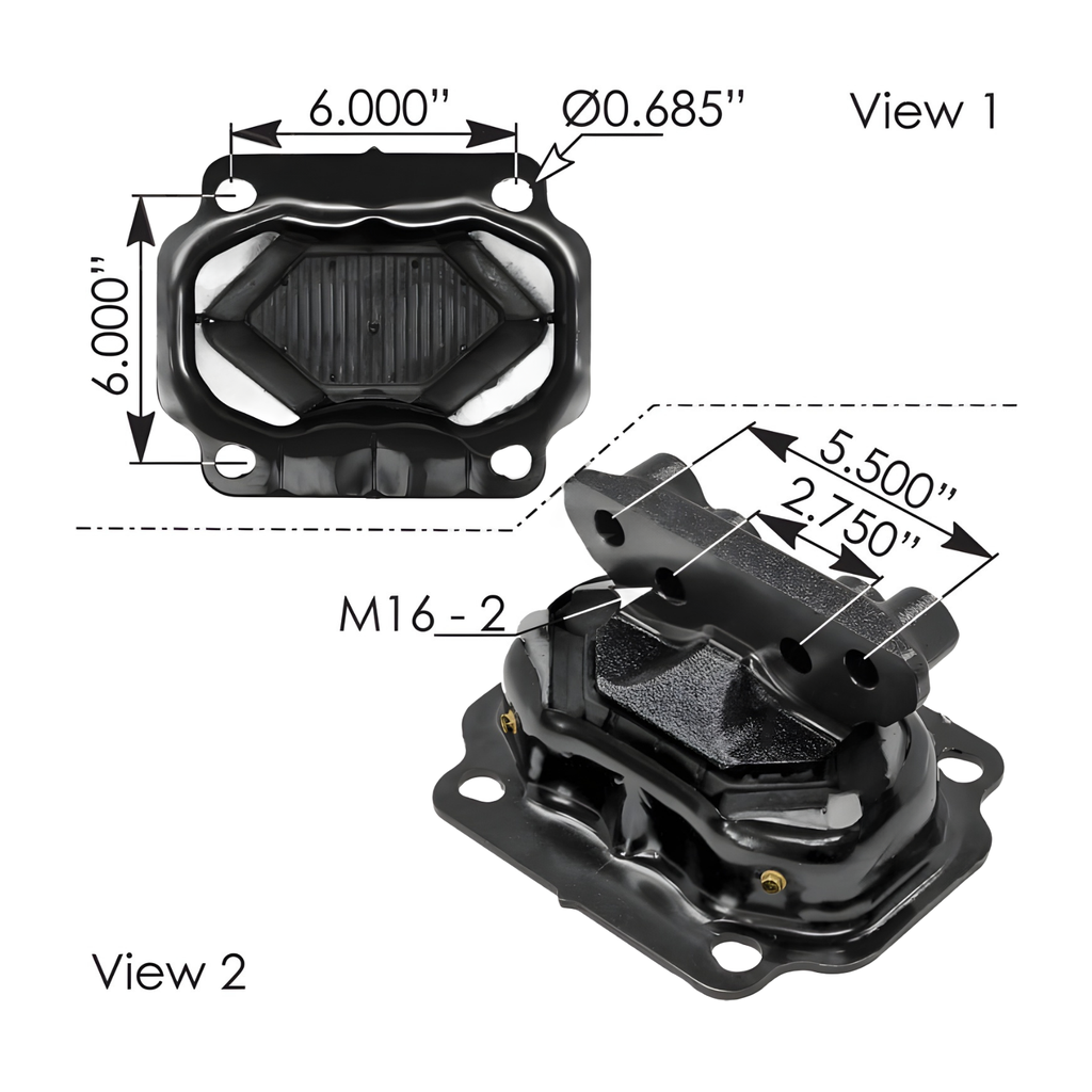 SOPORTE DE MOTOR TRASERO KENWORT- PETERBILT U30023