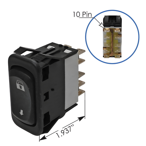 [FL46503] Switch Para Espejos Freightliner 577.46503 Derecho RFL46503