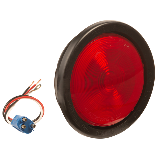 [52782] Plafon Redondo 4" Rojo Grote  Completo