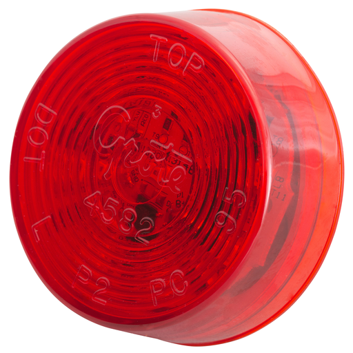 [G3002] Plafón Redondo 2" Rojo 9 LED Económico Grote G3002