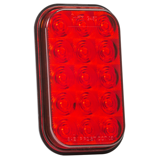[G4502] Plafón Rectangular Rojo 15 LED Grote G4502