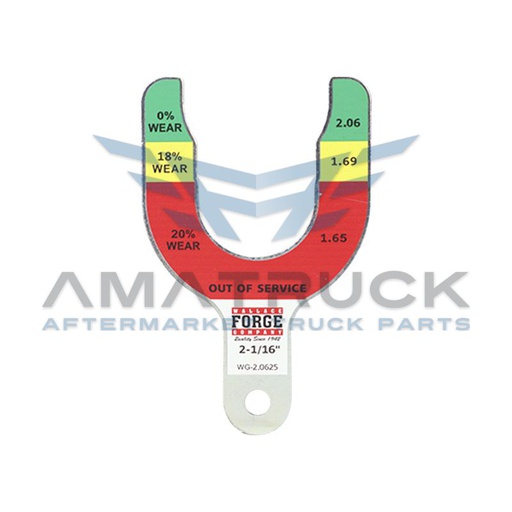 [WG20625] MED. DESGASTE WALLACE PARA GAN 10 AG 2-1/16