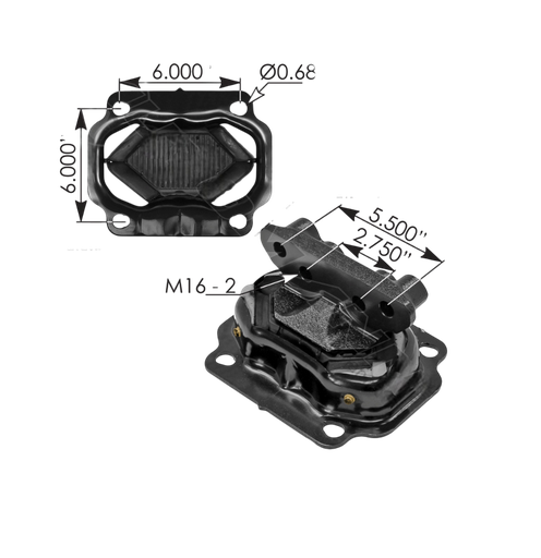 [M17488] SOPORTE DE MOTOR KENWORTH U30023